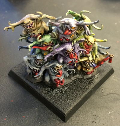 My basically finished stand of Nurglings